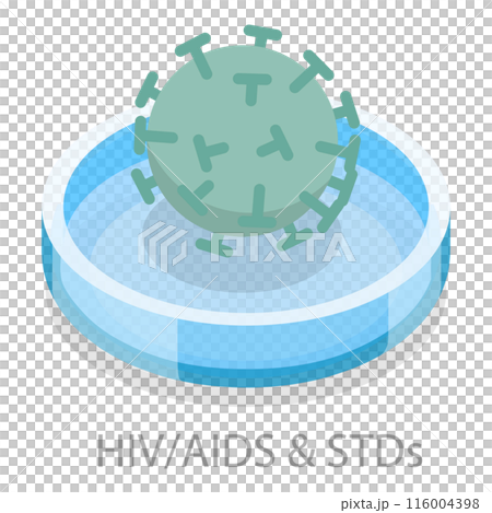3D Isometric Flat  Illustration of Sexual Transmitted Disease. Item 3 116004398