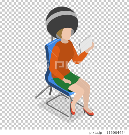 3D Isometric Flat Illustration of Manicure And Pedicure. Item 3 3D Isometric Flat Illustration of Manicure And Pedicure. Item 3 116004434