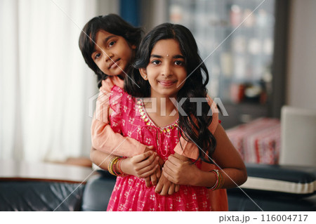 Portrait Of Indian Brother And Sister 116004717