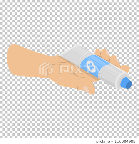 3D Isometric Flat  Illustration of First Aid For Trauma. Item 11 116004909