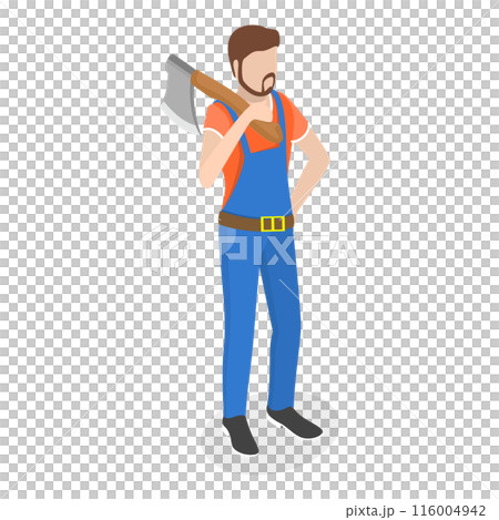 3D Isometric Flat Illustration of Timber Industry. Item 3 3D Isometric Flat Illustration of Timber Industry. Item 3 116004942