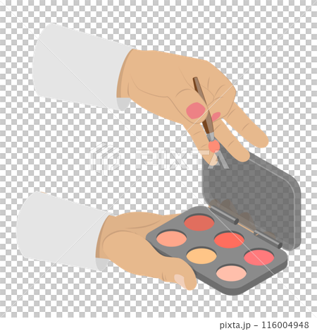 3D Isometric Flat  Set of Beauty Products. Item 2 116004948