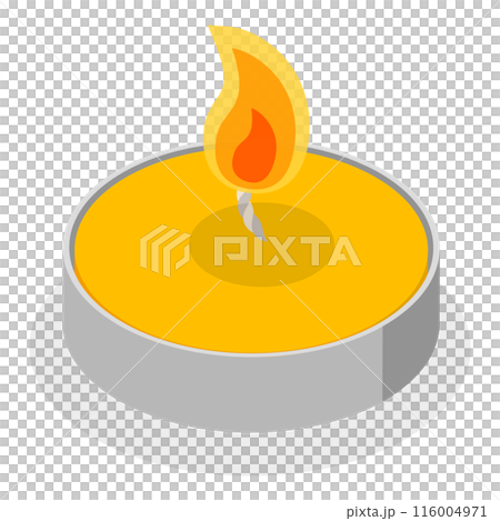 3D Isometric Flat Set of Candles. Item 2 3D Isometric Flat Set of Candles. Item 2 116004971