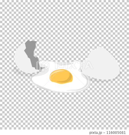 3D Isometric Flat Set of Chicken Eggs. Item 3 3D Isometric Flat Set of Chicken Eggs. Item 3 116005081