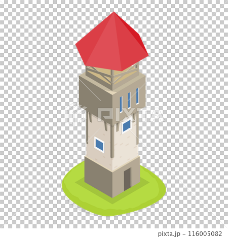 3D Isometric Flat Set of Medieval Castles. Item 1 3D Isometric Flat Set of Medieval Castles. Item 1 116005082