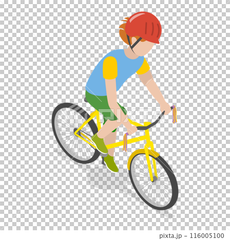 3D Isometric Flat  Illustration of Happy Children. Item 1 116005100