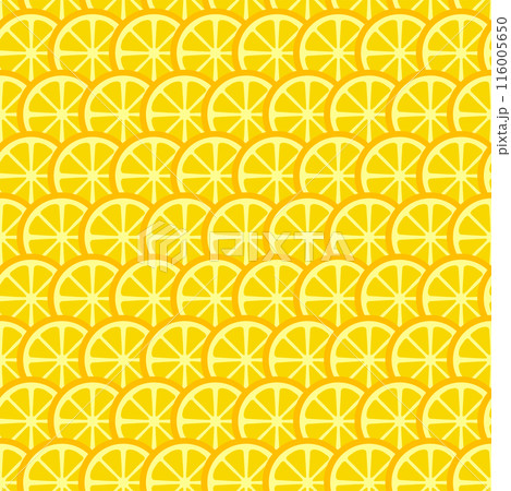 Circle Slice Lemon Seamless Pattern 116005650