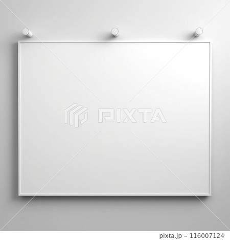 Clean blank whiteboard with metal clamp isolated on white background. AIG35. Clean blank whiteboard with metal clamp isolated on white background. AIG35. 116007124
