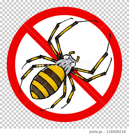 ジョロウグモ禁止マーク 116008238