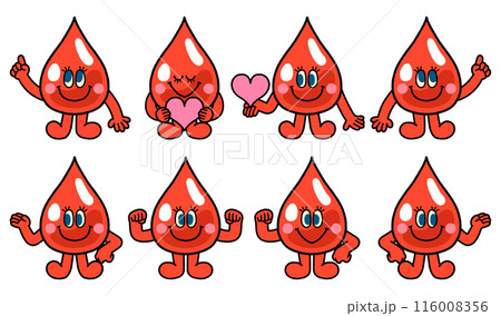 献血をテーマにしたマスコットキャラクター 116008356