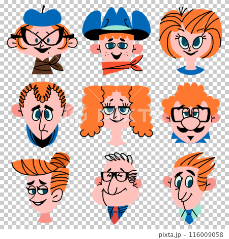 Head of person series #2-2 116009058