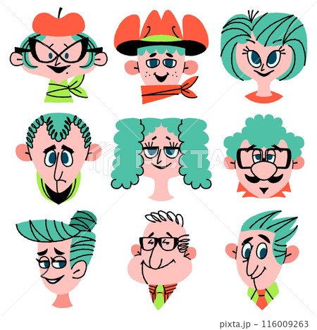 Head of person series 人物の頭シリーズ#2-3 116009263