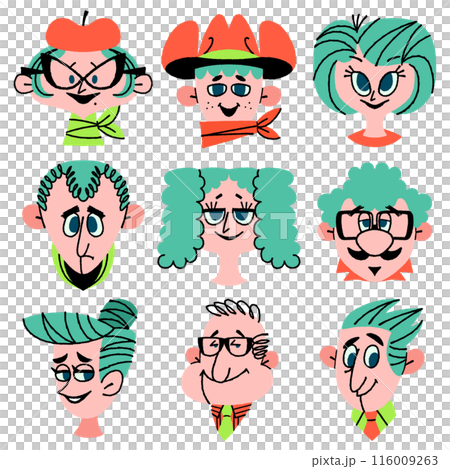 Head of person series 人物の頭シリーズ#2-3 116009263