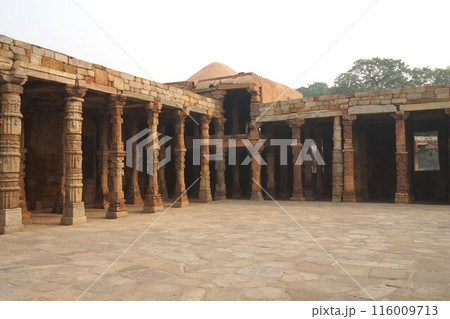 インド デリー クトゥブ･ミナールの遺跡 116009713
