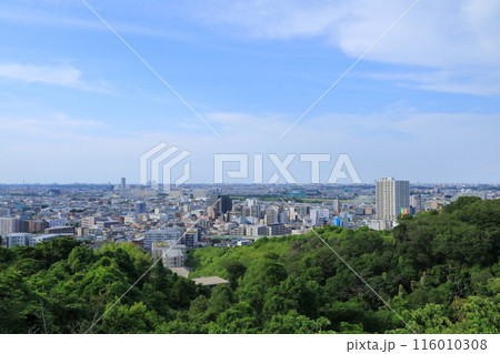 神奈川県・川崎市・枡形山展望台からの眺望 116010308