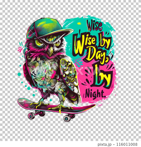 Colorful cow wearing a flower crown with "Moo-velous!" caption, perfect for cheerful and whimsical designs, farm themes, and unique illustrations. Animals. 116011008