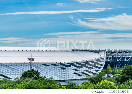 高台から見た武蔵野の森総合スポーツプラザ 116011668