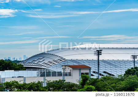 高台から見た武蔵野の森総合スポーツプラザ 高台から見た武蔵野の森総合スポーツプラザ 116011670
