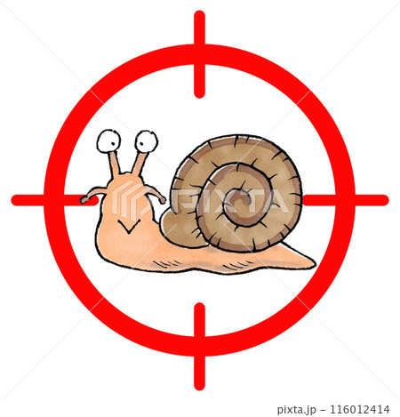 カタツムリターゲットマーク カタツムリターゲットマーク 116012414