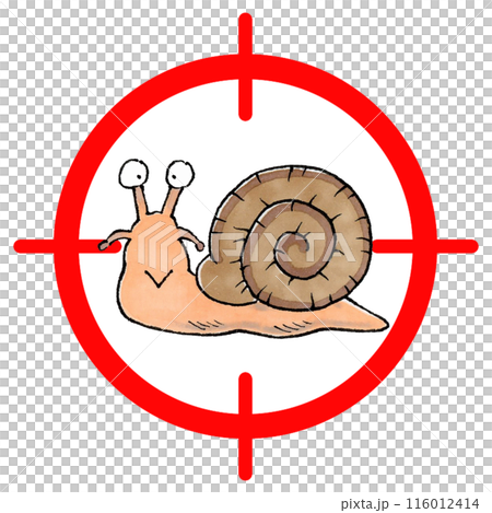 カタツムリターゲットマーク カタツムリターゲットマーク 116012414