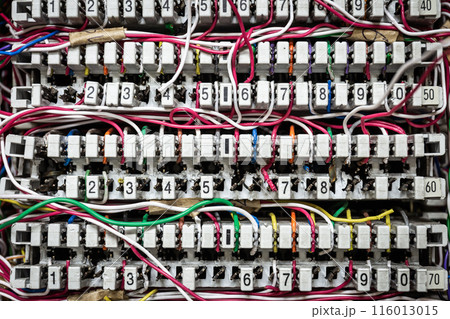 Inside private Automatic Branch exchange telephone PABX system is old technology. 116013015