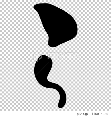 ら（ひらがな）/手書きの筆文字 116013080