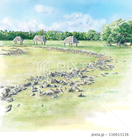 ストーンサークルのある風景 ストーンサークルのある風景 116013116