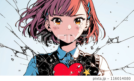 失恋して気落ちしている女の子