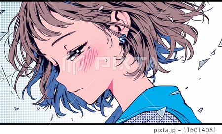 失恋して気落ちしている女の子