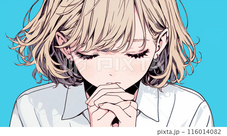 失恋して気落ちしている女の子