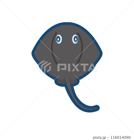 かわいいカラスエイのイラスト 116014090