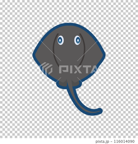 かわいいカラスエイのイラスト 116014090