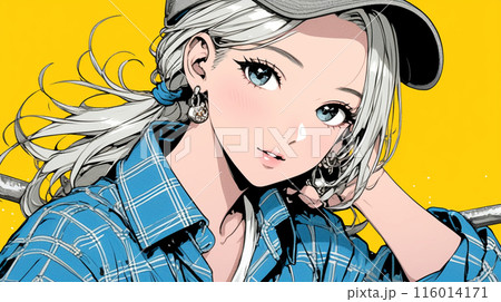 肉体労働をしている若い女性