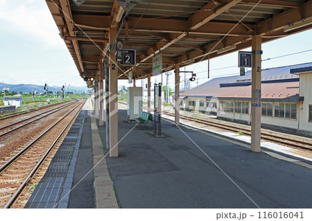 長万部駅　JR長万部駅　おしゃまんべ　Oshamambe　H47　函館本線　室蘭本線 116016041