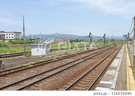 長万部駅　JR長万部駅　おしゃまんべ　Oshamambe　H47　函館本線　室蘭本線 116016046