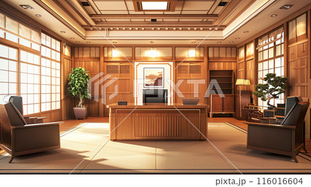 アジア企業の社長室のイメージ03のイラスト素材 [116016604] - PIXTA