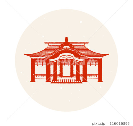 太宰府天満宮 御本殿 福岡県 イラスト素材 116016895