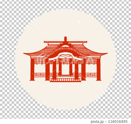 太宰府天満宮 御本殿 福岡県 イラスト素材 116016895