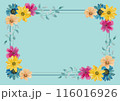 優しいタッチの花のフレーム 116016926