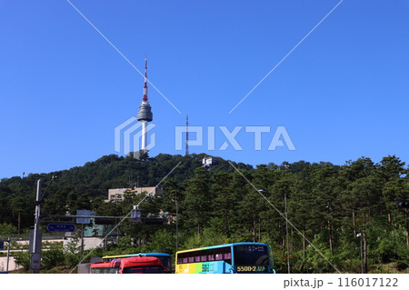 ソウルのシンボル南山タワー 116017122