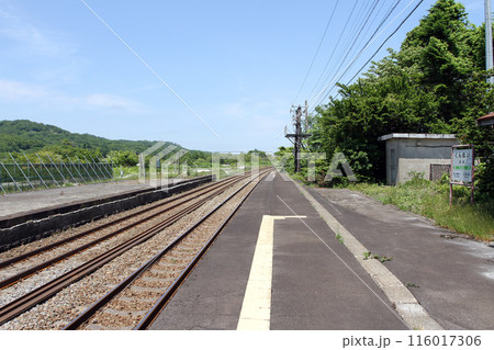 国縫駅　JR国縫駅　くんぬい　Kunnui　H49　函館本線　JR函館本線 116017306