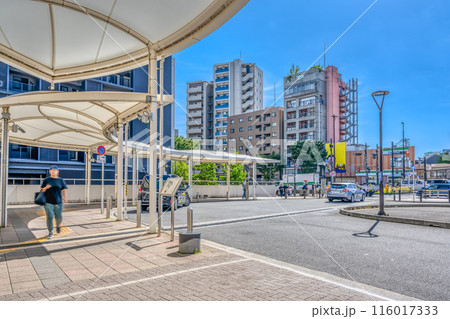 東京都中野区の都市風景　東中野駅 116017333