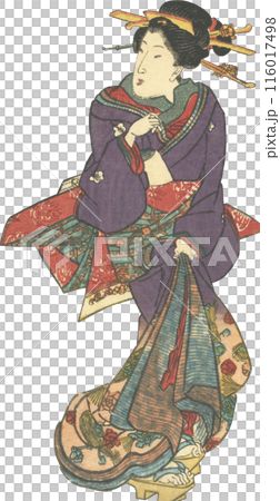 浮世絵　イラスト　 116017498