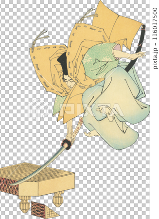 浮世絵　イラスト　源義家 116017500