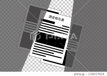 黒塗りにされた調査報告書 116017628