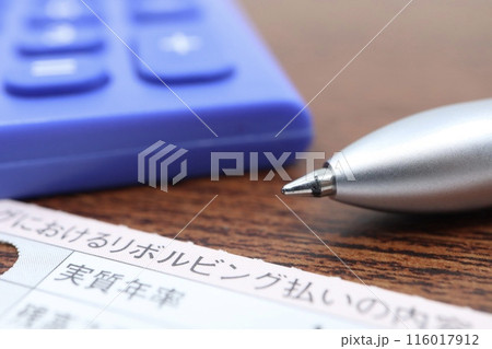 リボ払いに関する書類 116017912