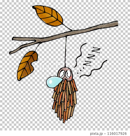 寝るミノムシ 116017926