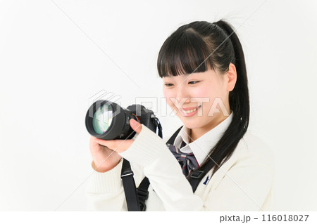 女子高生　カメラ 116018027