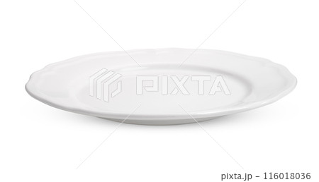 white plate isolated on white background 116018036