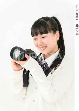 女子高生　カメラ 116018040